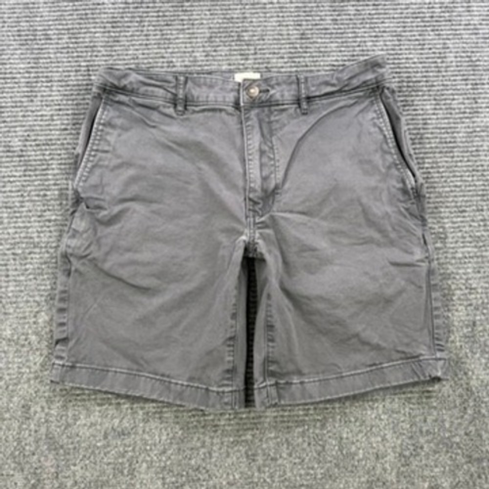 Flint and‎ Tinder 365 Shorts Mens 30 Charcoal Grey Slim Fit Chino Stretch Cotton
